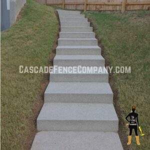 Cascade Fence Company - Concrete steps stairs